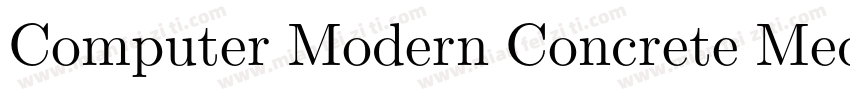 Computer Modern Concrete Medium字体转换